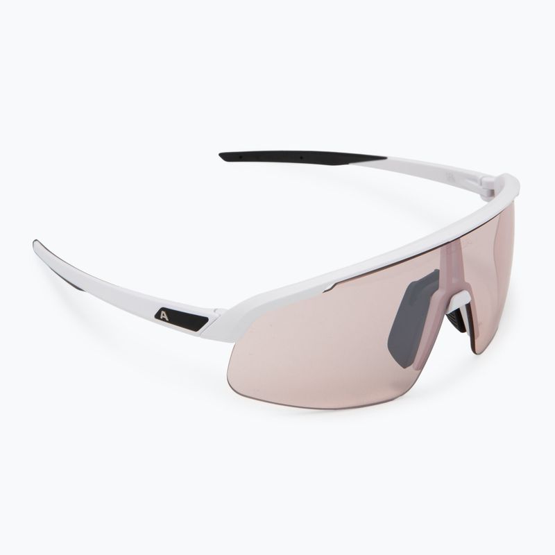 Akiniai nuo saulės Alpina Turbo Pro S Q-Lite white matt/ silver flash mirror