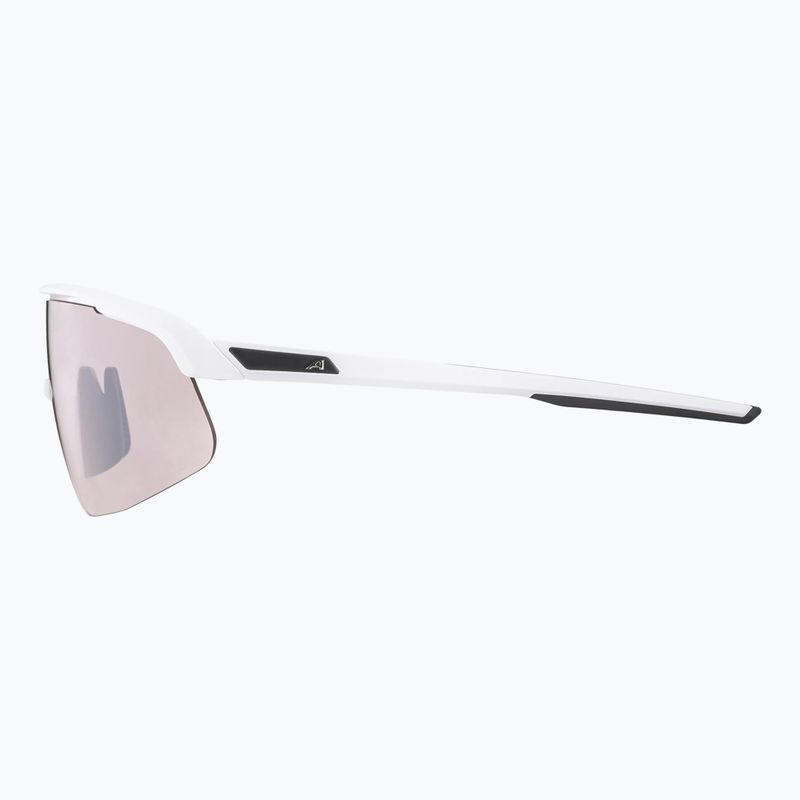 Akiniai nuo saulės Alpina Turbo Pro S Q-Lite white matt/ silver flash mirror 7