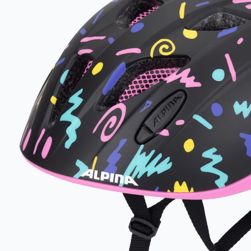 Vaikiškas dviračio šalmas Alpina Ximo Flash black confetti matt 7