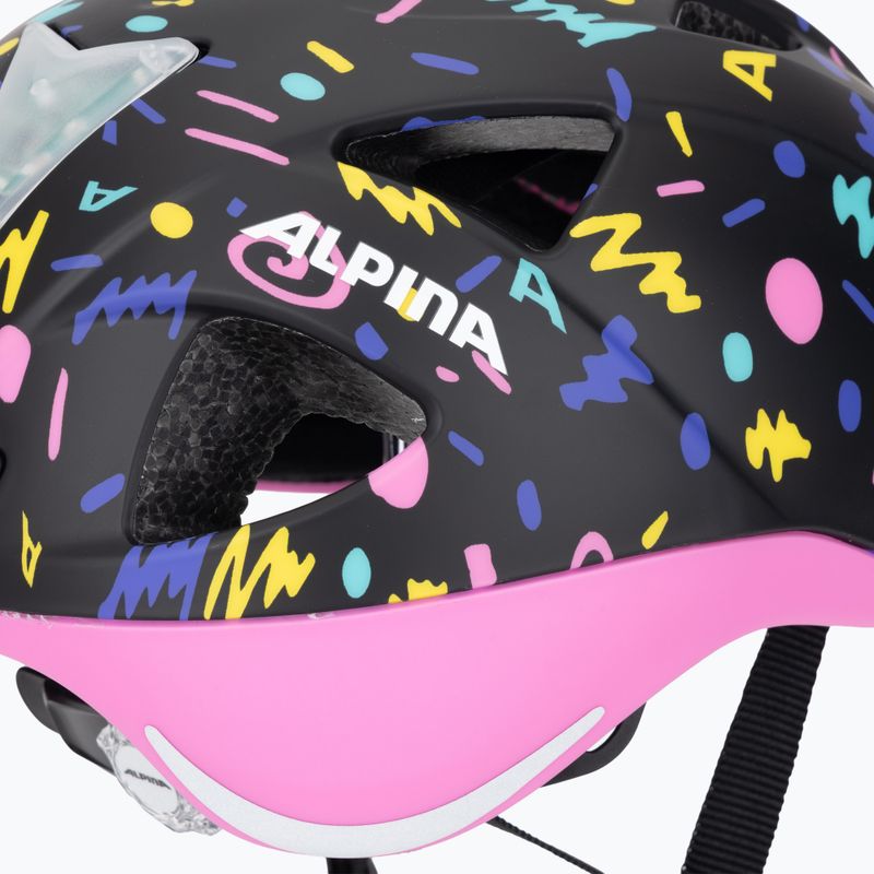 Vaikiškas dviračio šalmas Alpina Ximo Flash black confetti matt 9