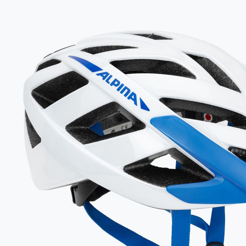 Dviračio šalmas Alpina Panoma 3.0 white/blue gloss 7