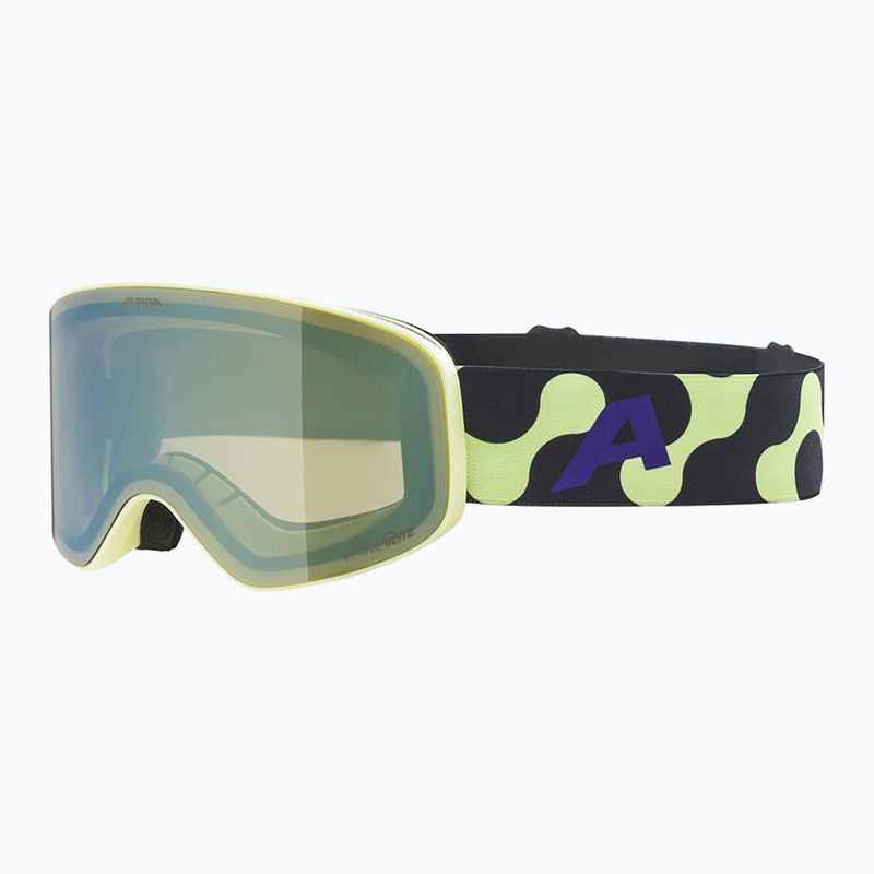 Vaikiški slidinėjimo akiniai Alpina Fernie Q-Lite sunny/lime matt