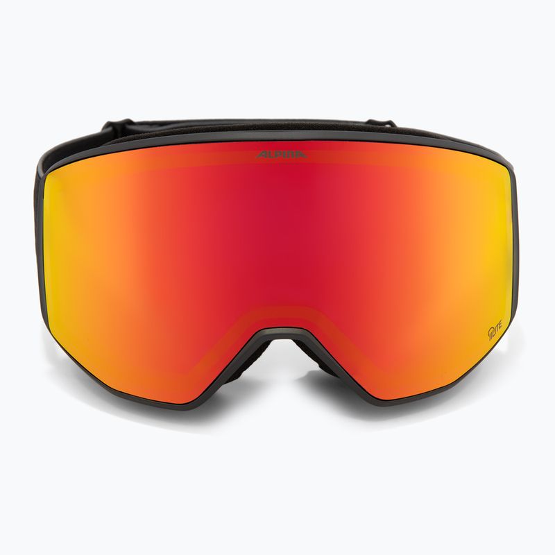Slidinėjimo akiniai Alpina Venet Q-Lite matte black/red 2