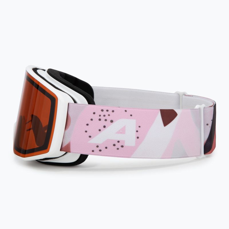Slidinėjimo akiniai Alpina Venet white/rose matt/orange 4