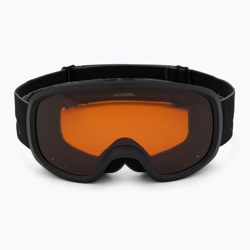 Vaikiški slidinėjimo akiniai Alpina Piney 2.0 black matte/orange 2