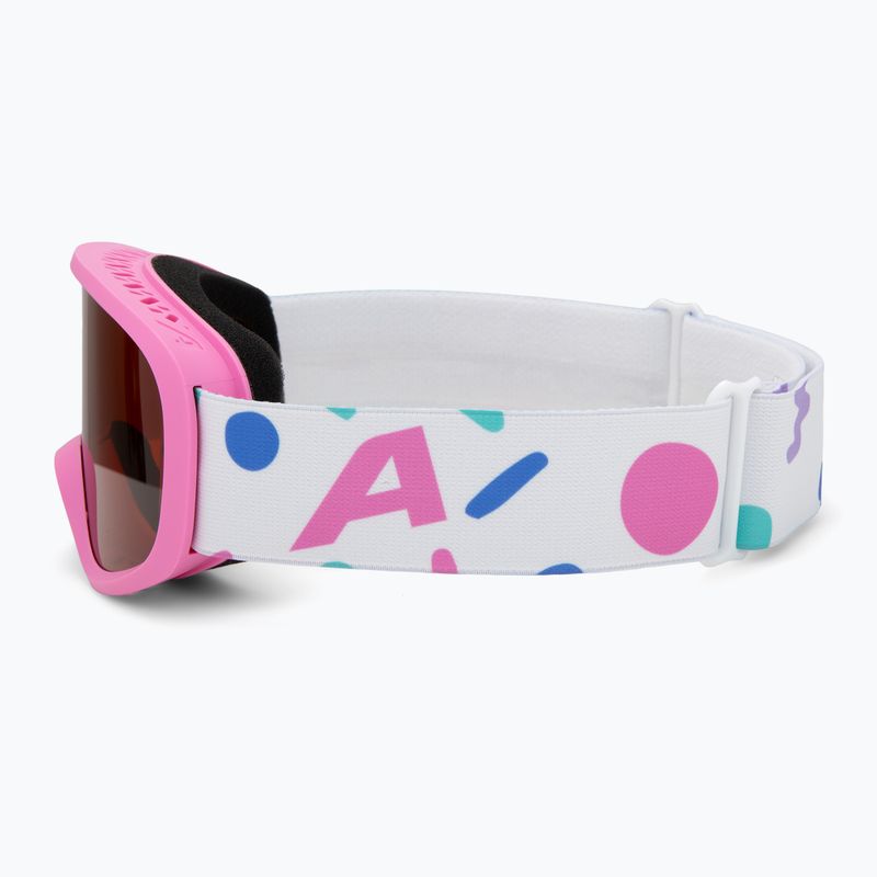 Vaikiški slidinėjimo akiniai Alpina Piney 2.0 rose matt/orange 4