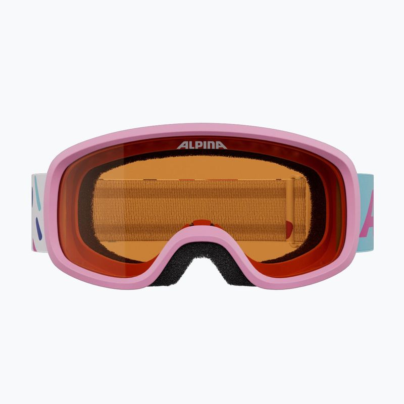 Vaikiški slidinėjimo akiniai Alpina Piney 2.0 rose matt/orange 2