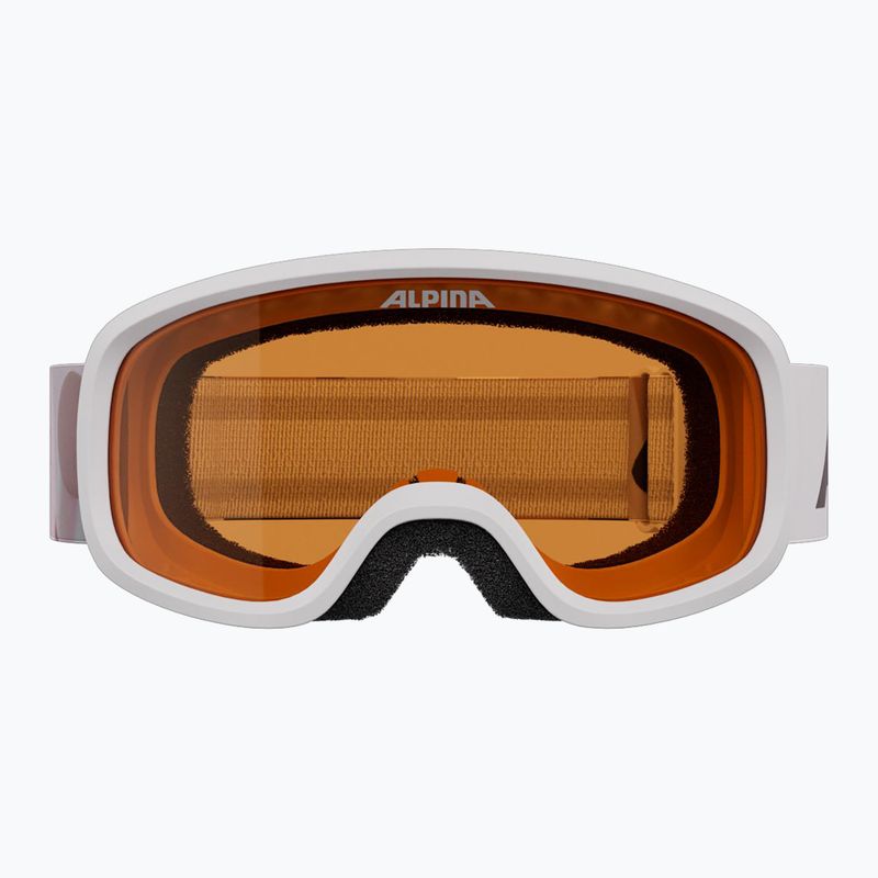 Vaikiški slidinėjimo akiniai Alpina Piney 2.0 white/rose matt/orange 2