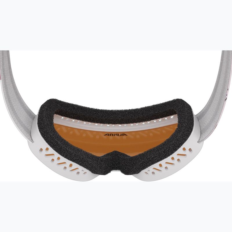 Vaikiški slidinėjimo akiniai Alpina Piney 2.0 white/rose matt/orange 6