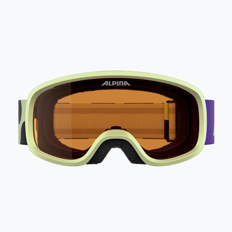 Vaikiški slidinėjimo akiniai Alpina Piney 2.0 sunny/lime matt/orange 2