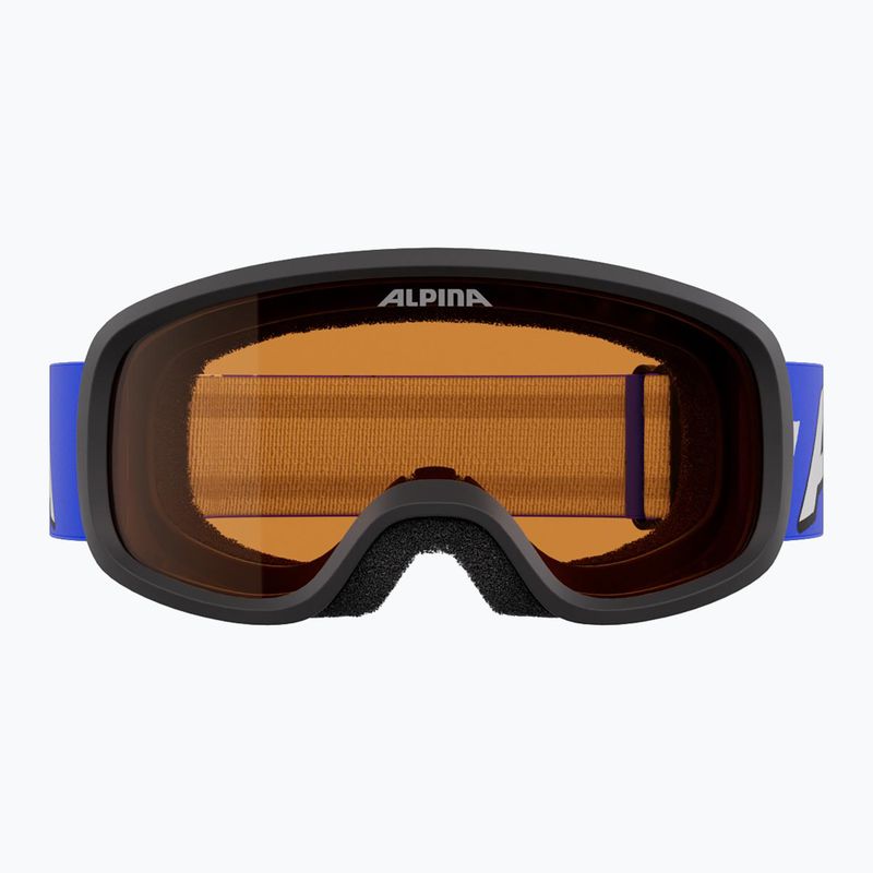 Vaikiški slidinėjimo akiniai Alpina Piney 2.0 blue matt/orange 2