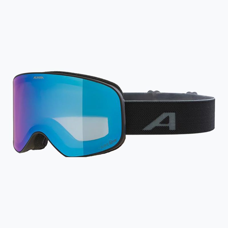 Slidinėjimo akiniai Alpina Slope Q-Lite black/black matt/blue