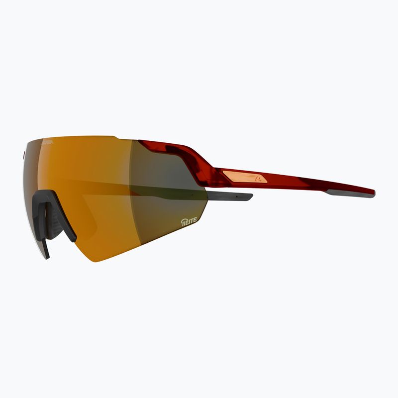 Saulės akiniai Alpina Turbo Air Q-Lite red translucent matte/gold mirror/pink 4