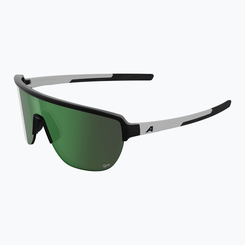 Saulės akiniai Alpina Frame 2.0 Q-Lite black/white matte/green mirror
