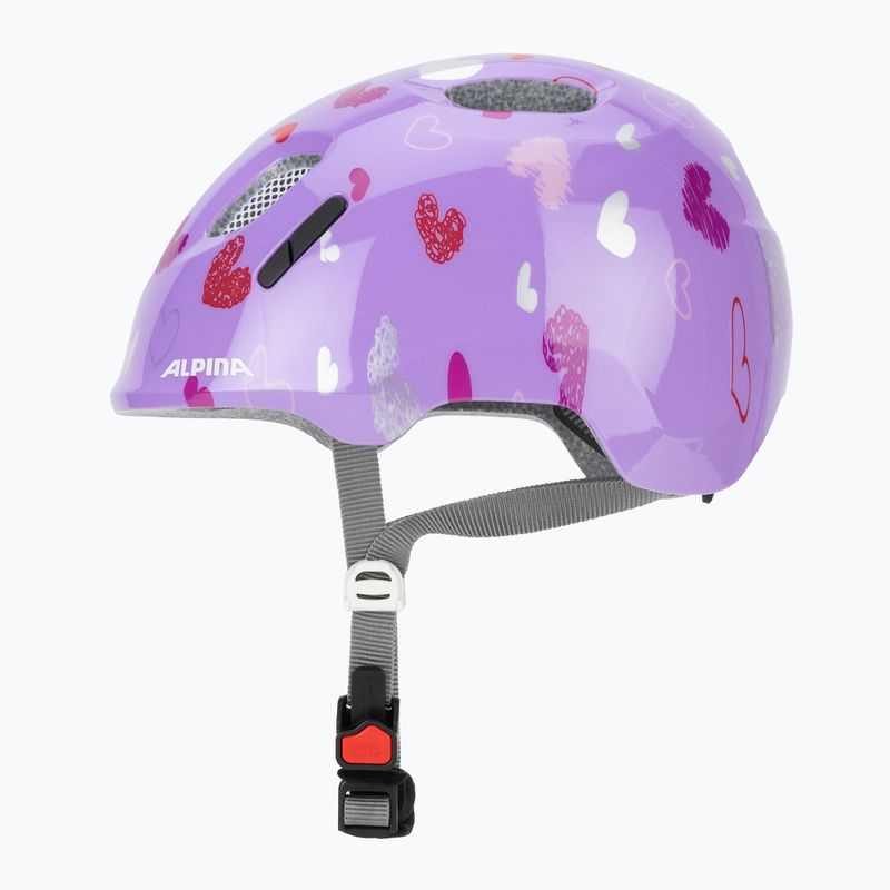 Vaikiškas dviratininko šalmas Alpina Ximo 2 Jr purple hearts gloss 3