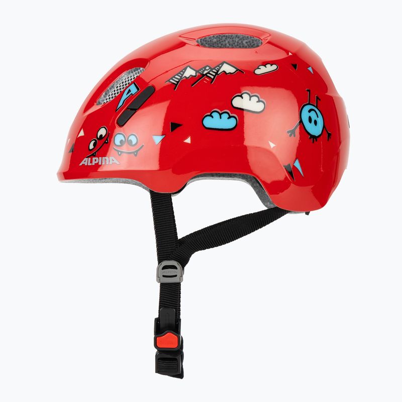 Vaikiškas dviratininko šalmas Alpina Ximo 2 Jr red smile gloss 3