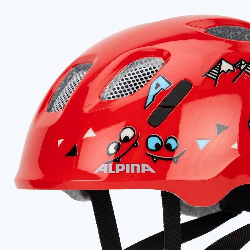 Vaikiškas dviratininko šalmas Alpina Ximo 2 Jr red smile gloss 8