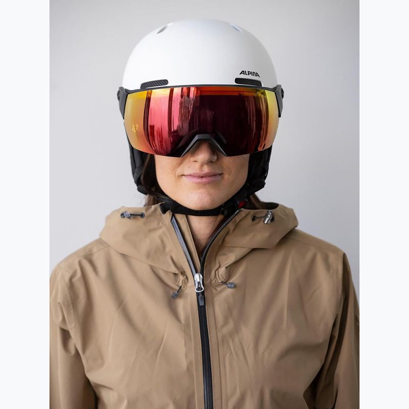 Snieglenčių šalmas Alpina Arber 2 Visor Q-Lite white matt 7