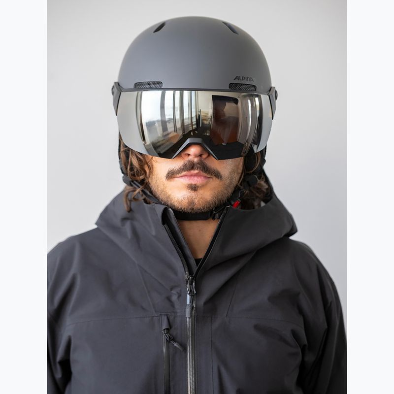 Snieglenčių šalmas Alpina Arber 2 Visor Q-Lite midnight grey 5