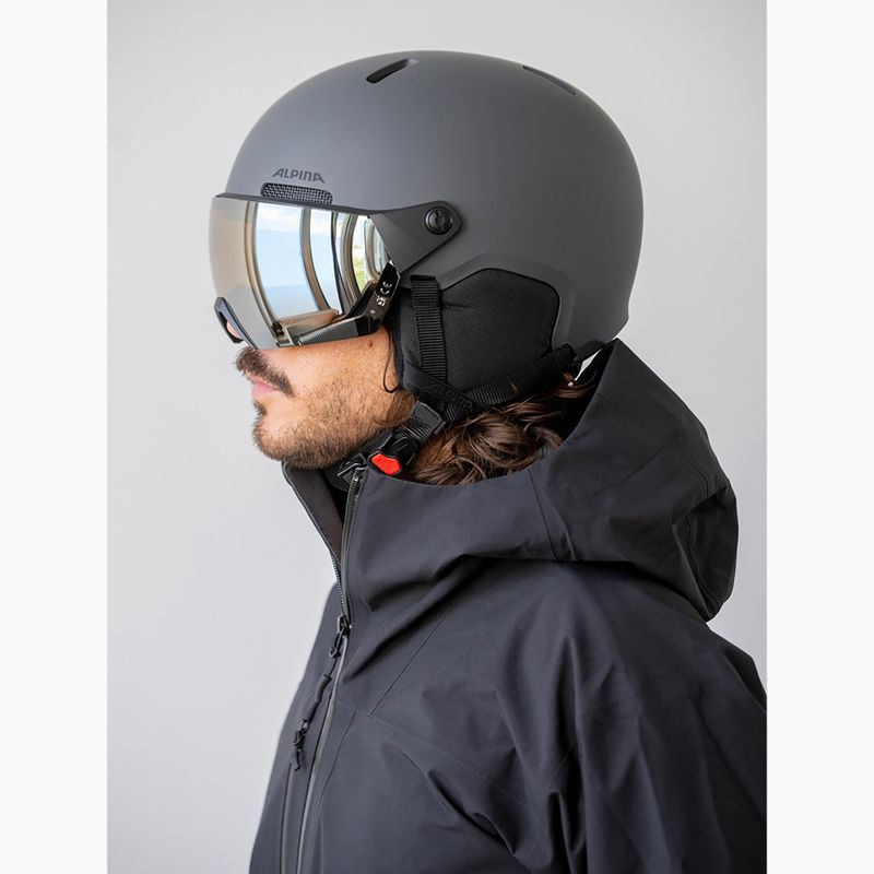 Snieglenčių šalmas Alpina Arber 2 Visor Q-Lite midnight grey 6