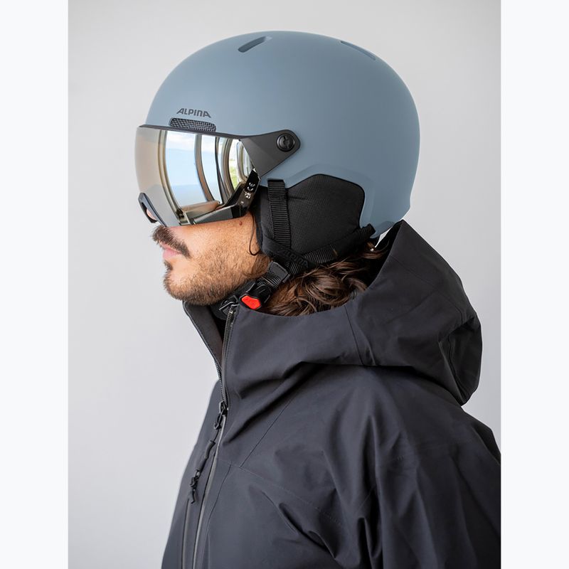 Snieglenčių šalmas Alpina Arber 2 Visor Q-Lite ice blue matt 4