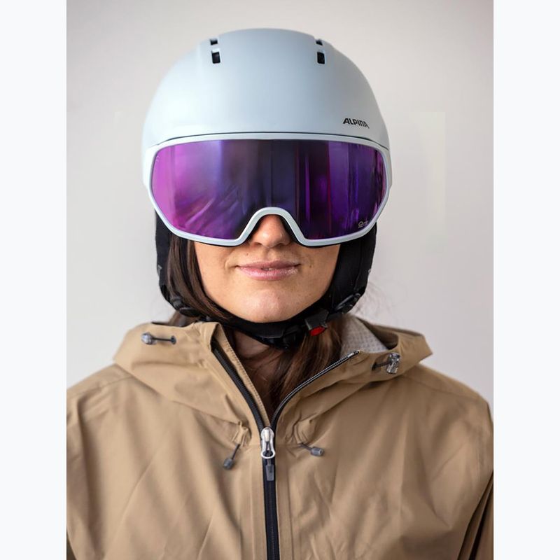 Snieglenčių šalmas Alpina Vizzard Q-Lite ice blue matt 7