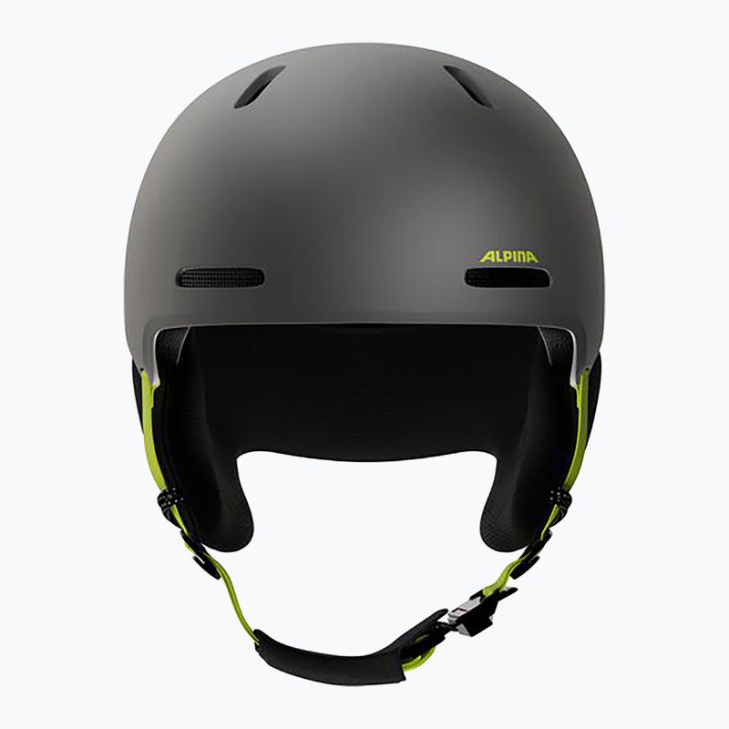 Vaikiškas slidinėjimo šalmas Alpina Zupo 2 charcoal neon matt 3