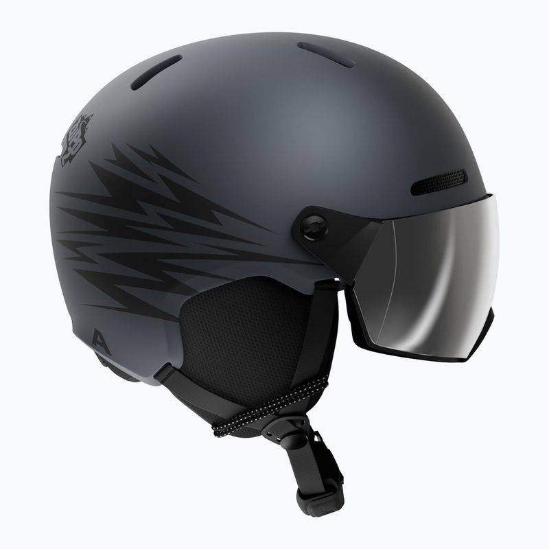 Vaikiškas slidinėjimo šalmas Alpina Zupo 2 Visor Q-Lite midnight grey 2