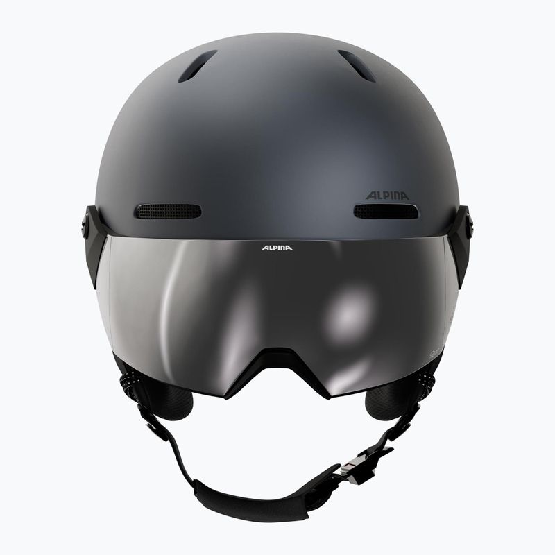 Vaikiškas slidinėjimo šalmas Alpina Zupo 2 Visor Q-Lite midnight grey 3