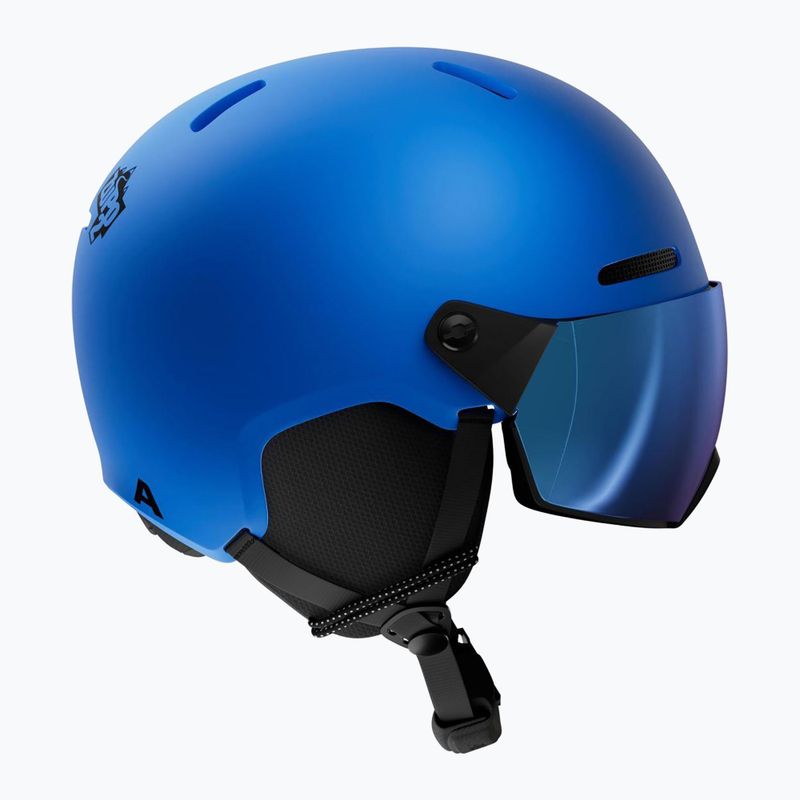 Vaikiškas slidinėjimo šalmas Alpina Zupo 2 Visor Q-Lite blue matt 2