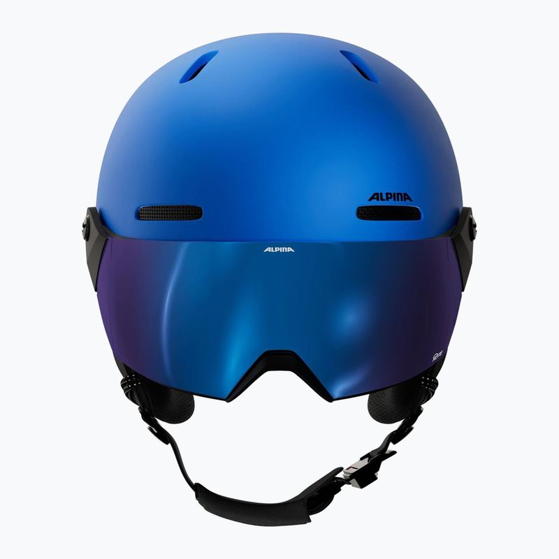 Vaikiškas slidinėjimo šalmas Alpina Zupo 2 Visor Q-Lite blue matt 3