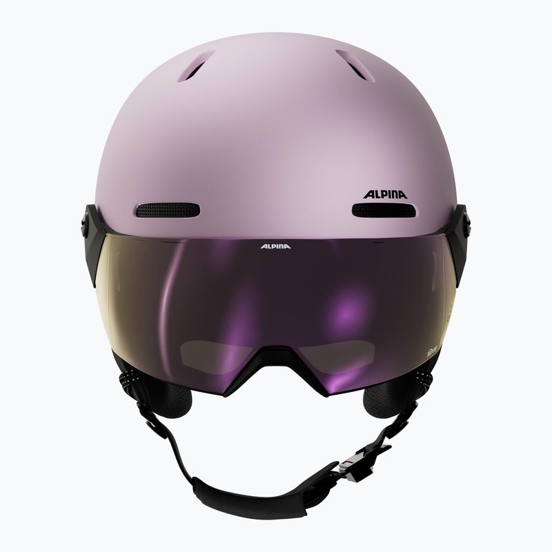 Vaikiškas slidinėjimo šalmas Alpina Zupo 2 Visor Q-Lite rose matt 3