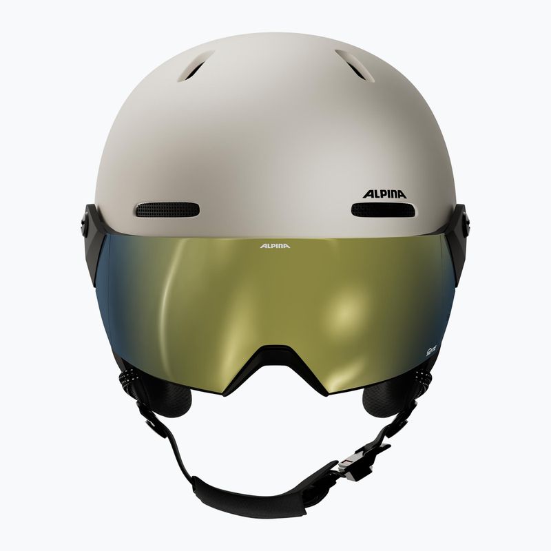 Vaikiškas slidinėjimo šalmas Alpina Zupo 2 Visor Q-Lite sand matt 3
