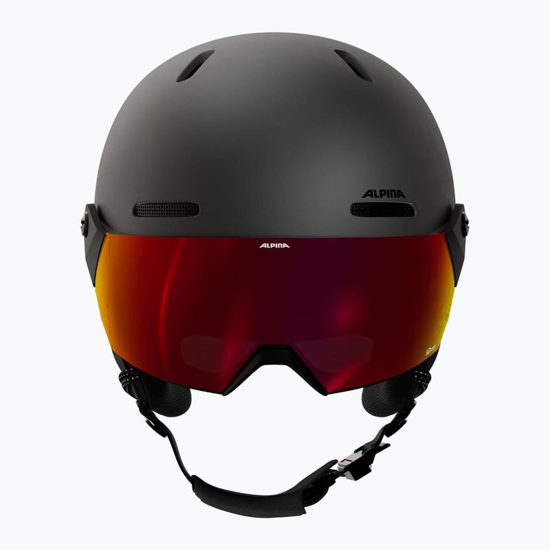 Vaikiškas slidinėjimo šalmas Alpina Zupo 2 Visor Q-Lite black matte 3