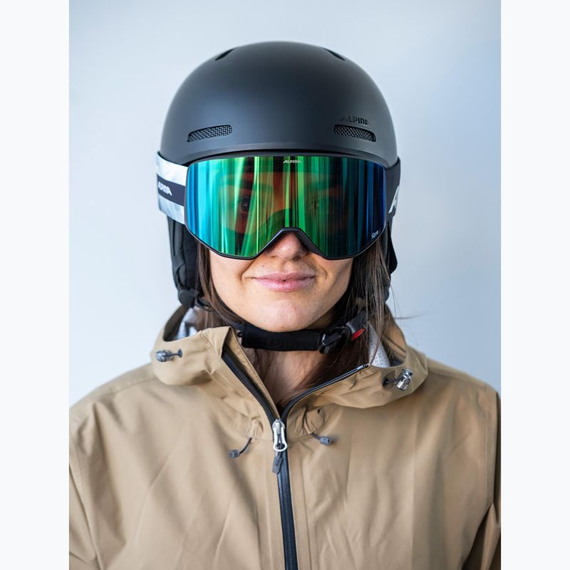 Slidinėjimo akiniai Alpina Venet Q-Lite black/green matt 3