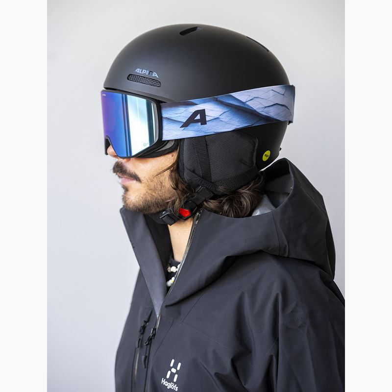 Slidinėjimo akiniai Alpina Venet M Q-Lite  black/blue matt 5