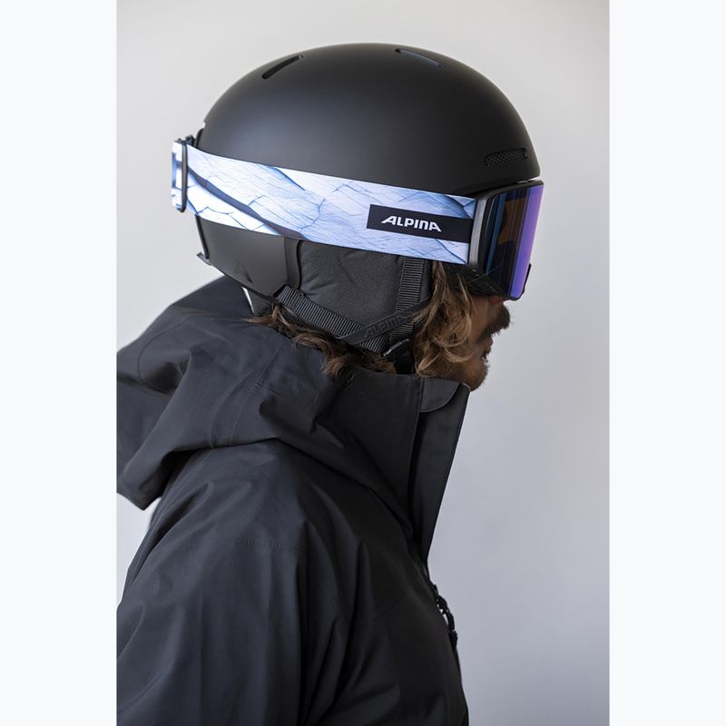 Slidinėjimo akiniai Alpina Venet M Q-Lite  black/blue matt 6
