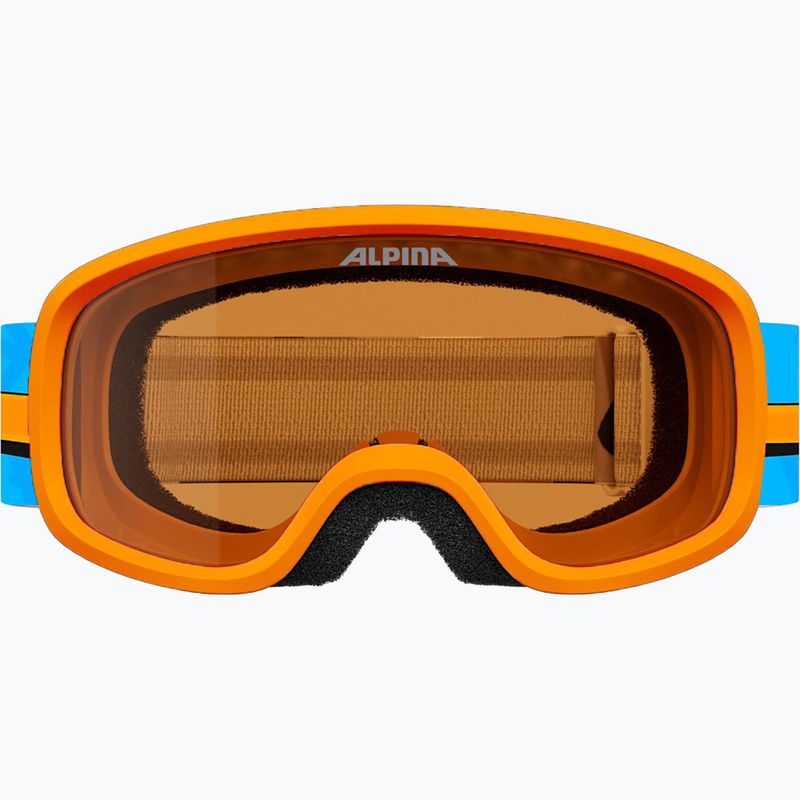 Vaikiški slidinėjimo akiniai Alpina Piney 2.0 orange/blue matt 2