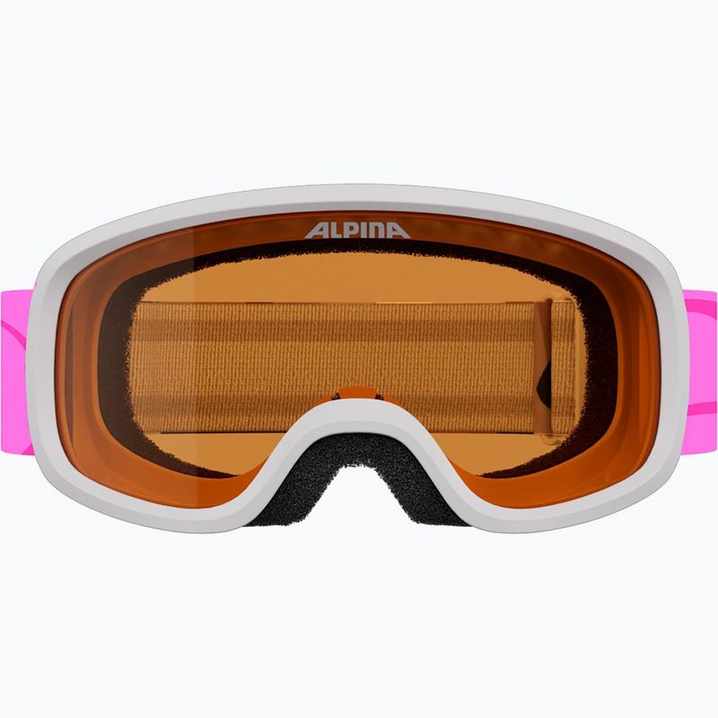 Vaikiški slidinėjimo akiniai Alpina Piney 2.0 white/pink matt 2
