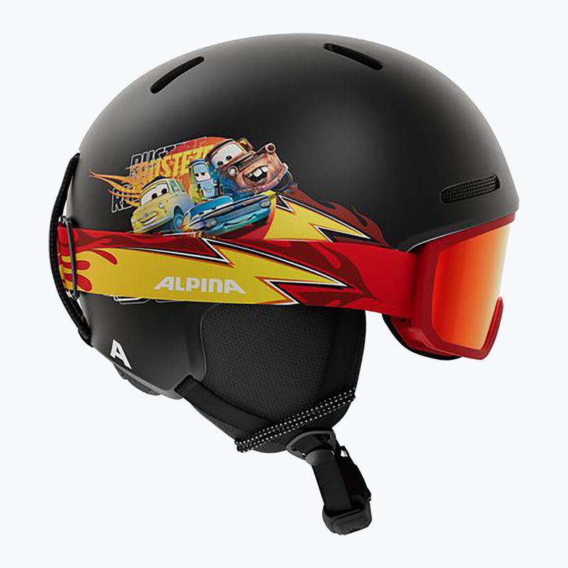 Vaikiškas slidinėjimo šalmas Alpina Zupo 2 Disney Set Jr cars 2