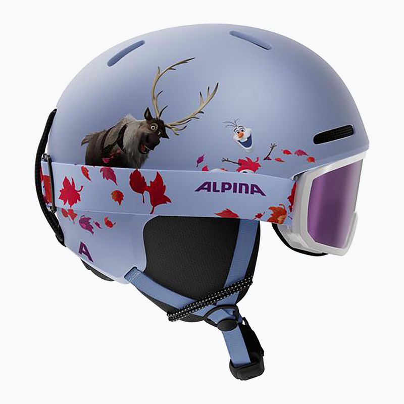 Vaikiškas slidinėjimo šalmas Alpina Zupo 2 Disney Set Jr frozen 2