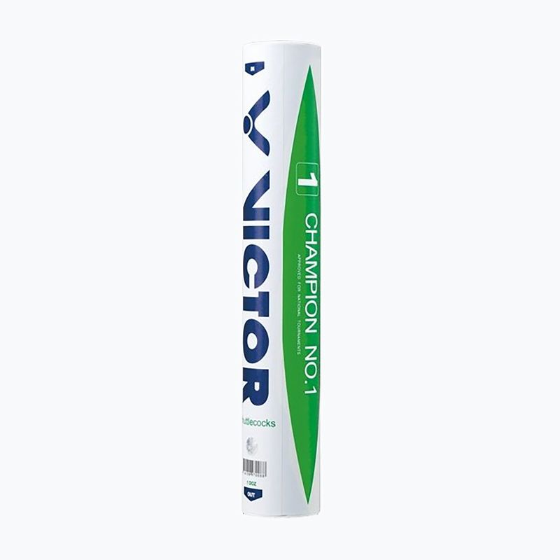Badmintono skrajukai VICTOR Champion No 1 12 vnt. white 2
