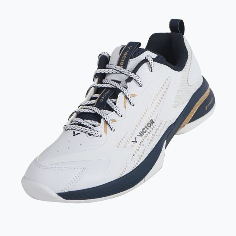 Vyriški badmintono batai VICTOR A970TD AX bright white/light gold 8