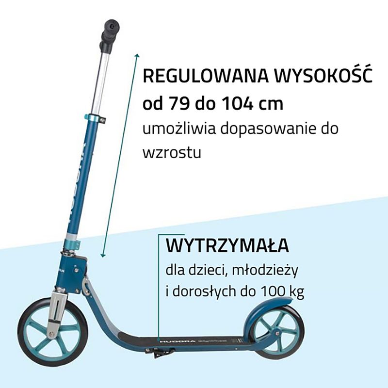Hudora Bigwheel 215 motoroleris mėlynas 14126 9