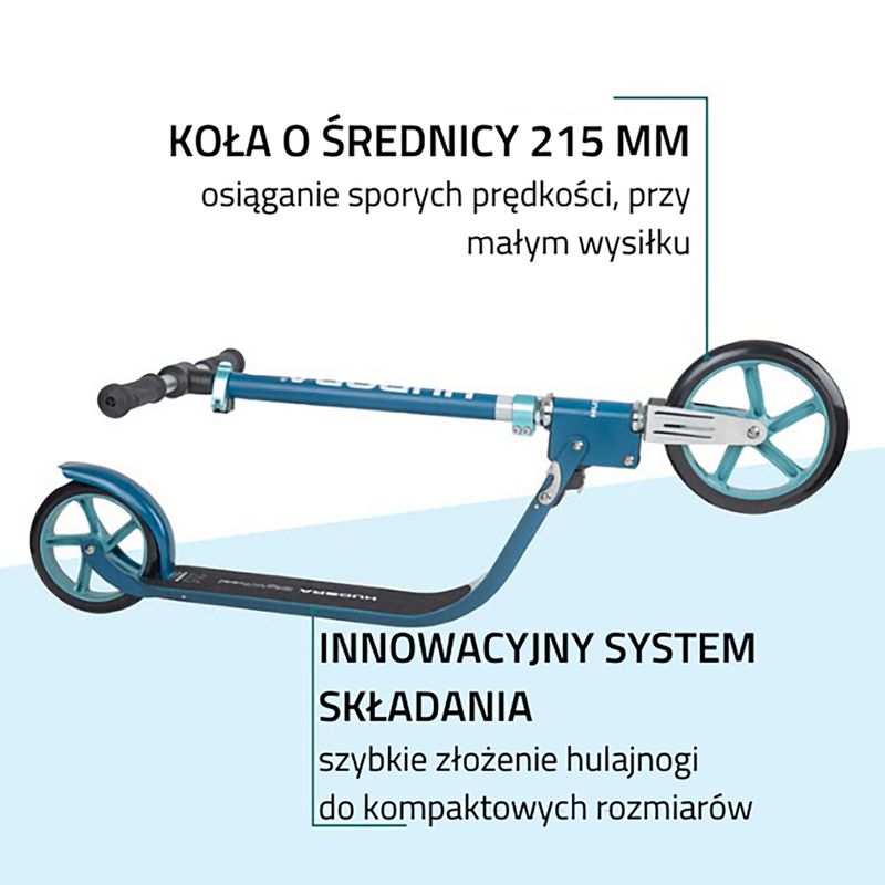 Hudora Bigwheel 215 motoroleris mėlynas 14126 10