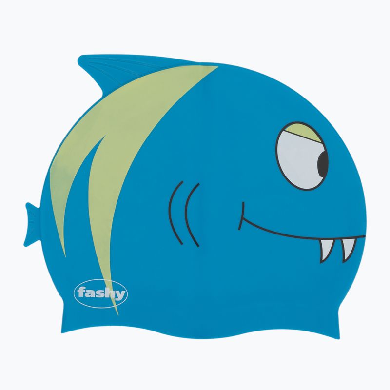 Vaikiška plaukimo kepuraitė Fashy 3048 Printed blue/light blue