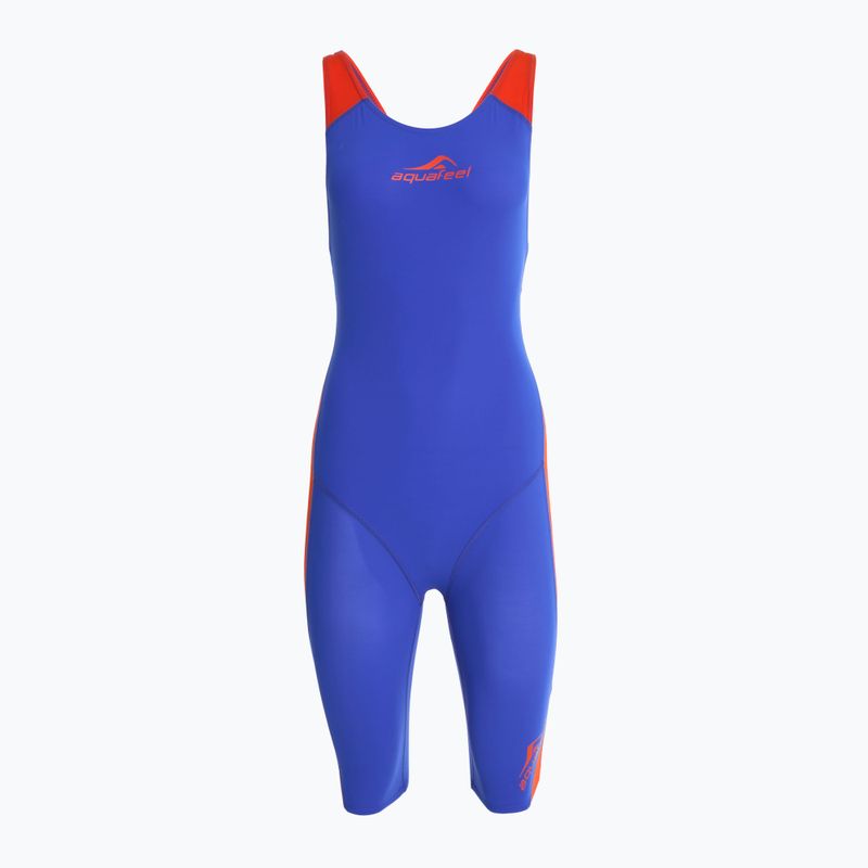 Moteriškas vientisas plaukimo kostiumas aquafeel I-Nov N2K Openback blue
