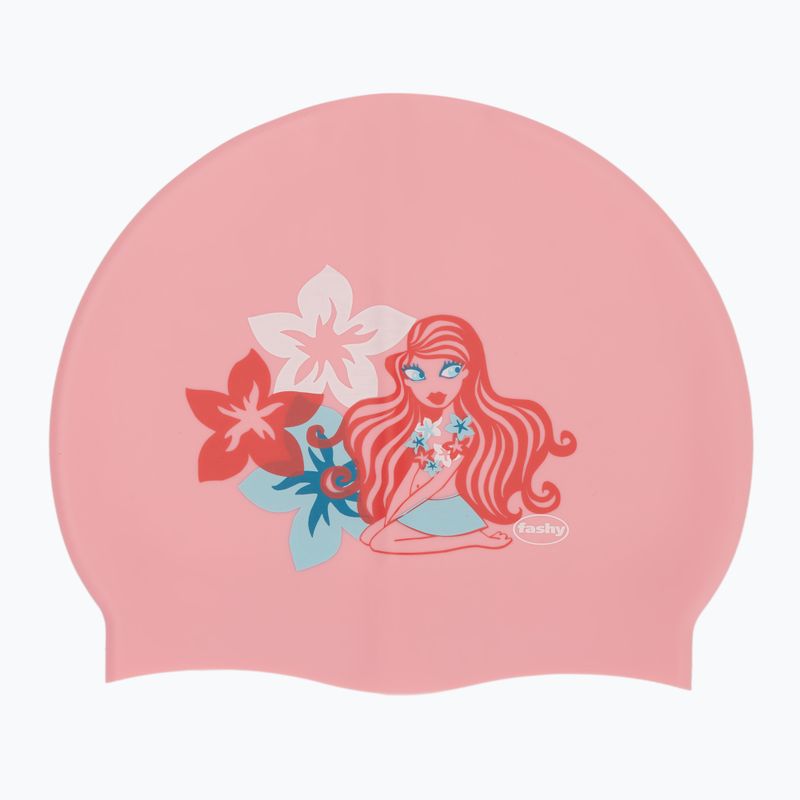 Vaikiška plaukimo kepuraitė Fashy 3047 Printed pink