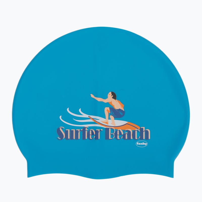 Vaikiška plaukimo kepuraitė Fashy 3047 Printed sky blue