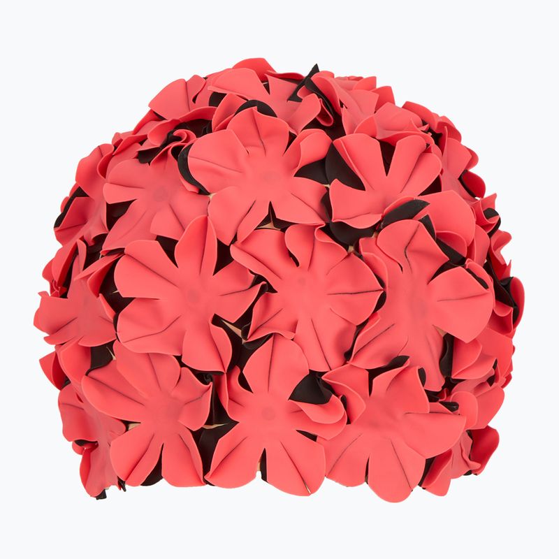 Moteriška plaukimo kepuraitė Fashy Flowers red / black